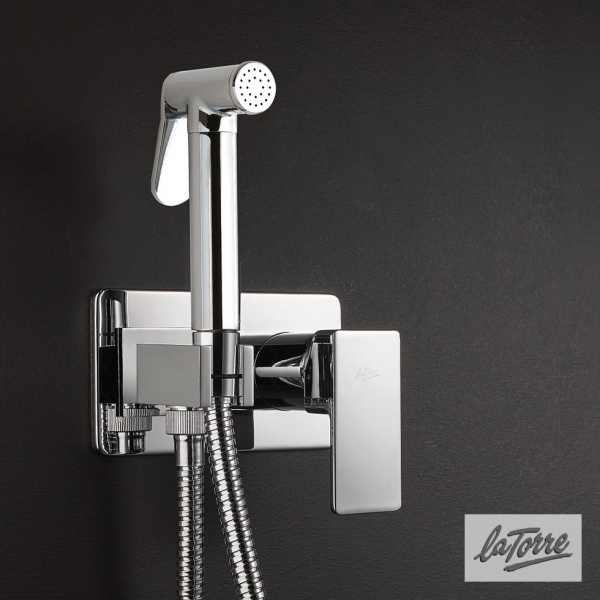 Bidet System with Built-in Hot-Cold Mixer, Flush-Mix Profili La